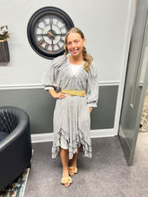 Stonewash Vintage Ruffle Dress