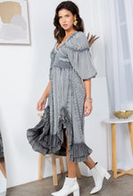 Stonewash Vintage Ruffle Dress