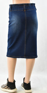 Maggie Dark Wash Girls Jean Skirt