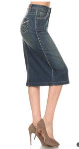 Allison Vintage Wash Jean skirt