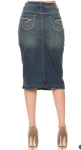 Allison Vintage Wash Jean skirt
