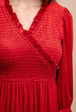 Roxy Red Velvet Dress