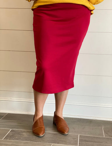Red Pencil Skirt