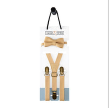 Sweet N Swag Leather Suspender & BowTie Sets