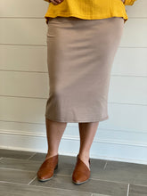 Mocha Pencil Skirt